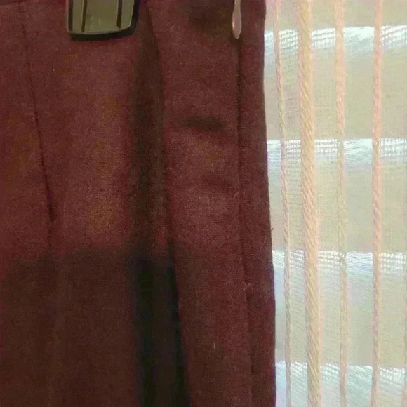 EUC wool blend silk lined womens pants, burgundy, Chadwicks of Boston, sz 8, $39 - Picture 5 of 7